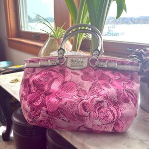 NEW w/tags Coach Madison Sophia Pink Floral Bag